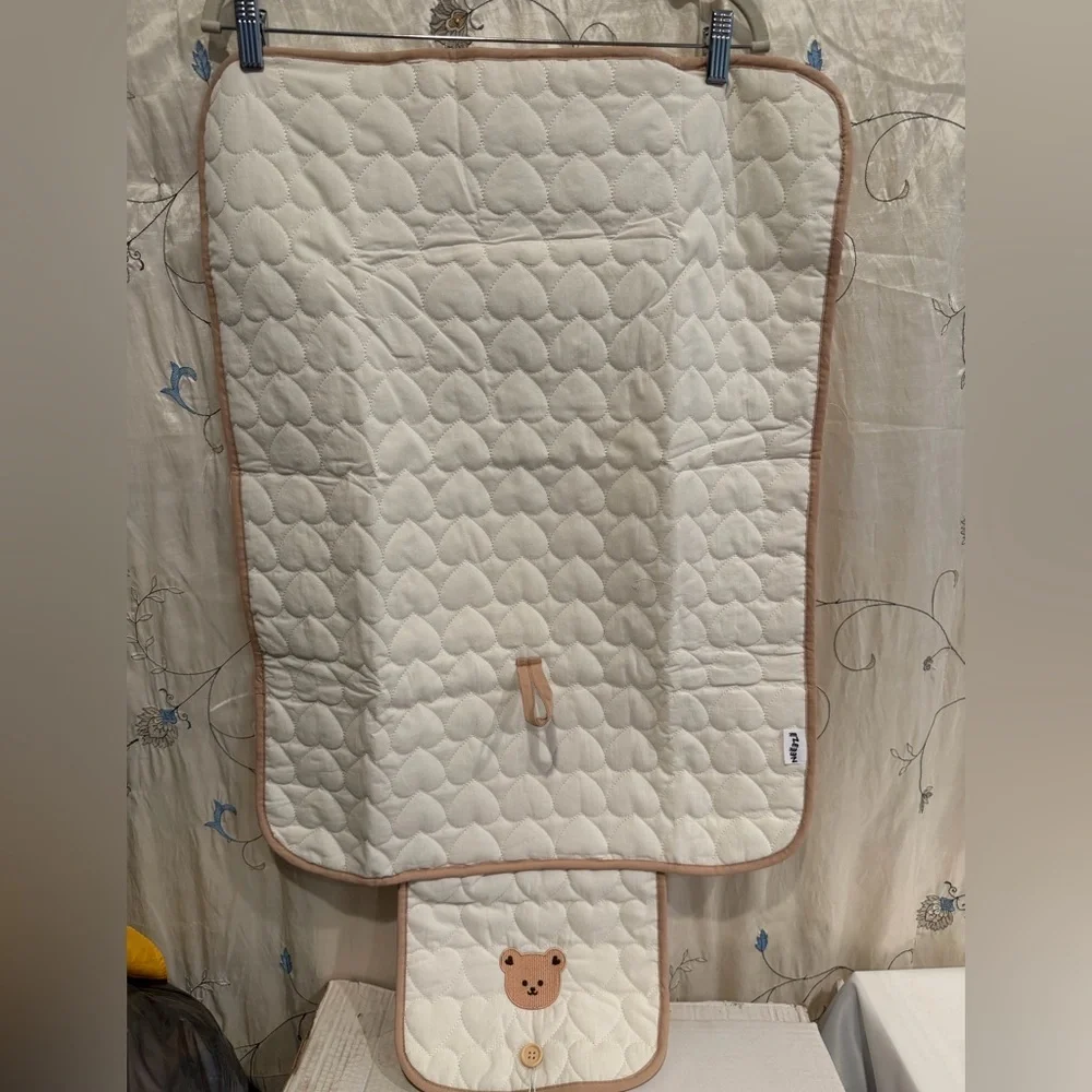White and Brown Bear Diaper Cover